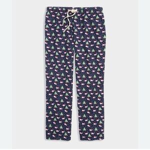 Vineyard Vines Festive Santa Cotton Pajama Pants
